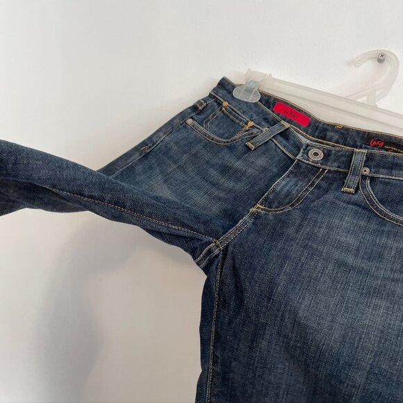 AG ADRIANO GOLDSCHMIED the Kiss Slim Straight Leg Jeans Dark Wash Low Rise Y2K - Picture 8 of 11